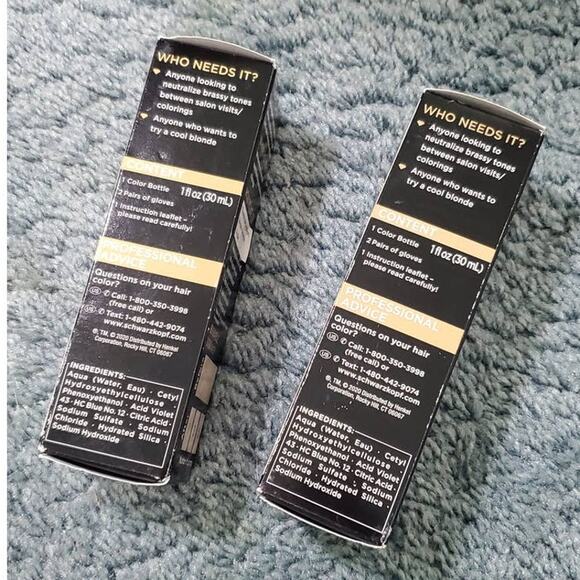 LOT of 2 Schwarzkopf Cool Blonde Color Boost Vibrancy Booster - Picture 4 of 7